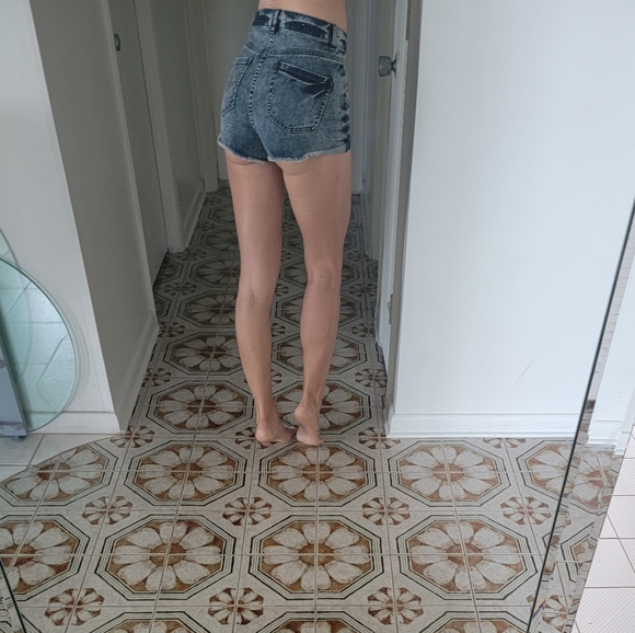 Garage Denim High Rise Slim Sexy Short Shorts - Picture 6 of 7